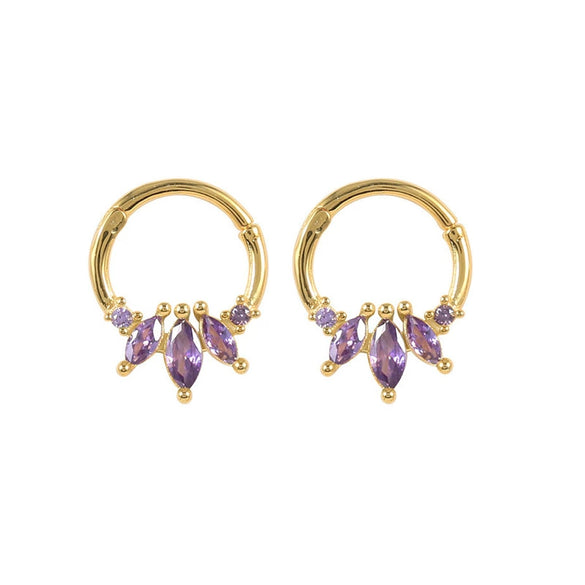 Body Piercing Jewelry Silver Needle Copper Diamond U Shape Geometric Style For Women