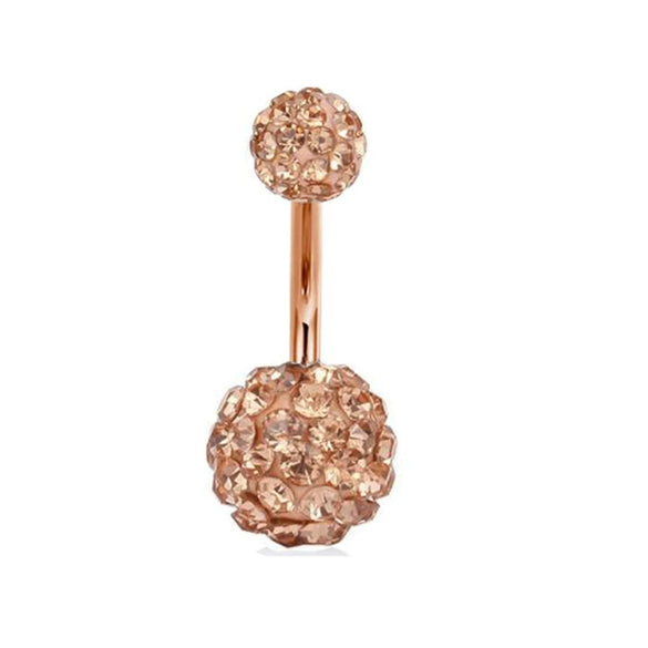Body Piercing Jewelry Stainless Steel Drill Ball Set Navel Nail With Seiko Treatment
