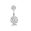 Body Piercing Jewelry Stainless Steel Drill Ball Set Navel Nail With Seiko Treatment