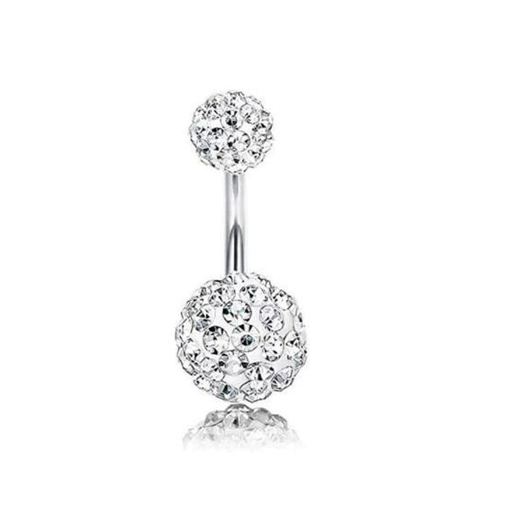 Body Piercing Jewelry Stainless Steel Drill Ball Set Navel Nail With Seiko Treatment