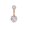 Body Piercing Jewelry Stainless Steel Drill Ball Set Navel Nail With Seiko Treatment