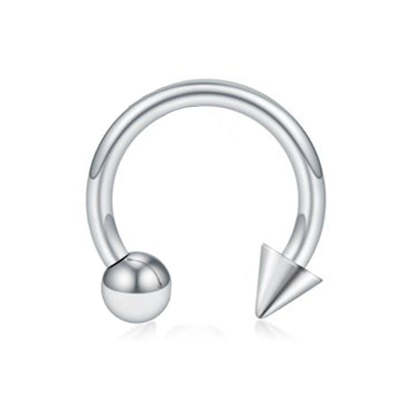 Body Piercing Jewelry Stainless Steel Geometric Cshaped Horseshoe Ring Electroplated