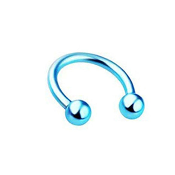 Body Piercing Jewelry Stainless Steel Geometric Cshaped Horseshoe Ring Electroplated