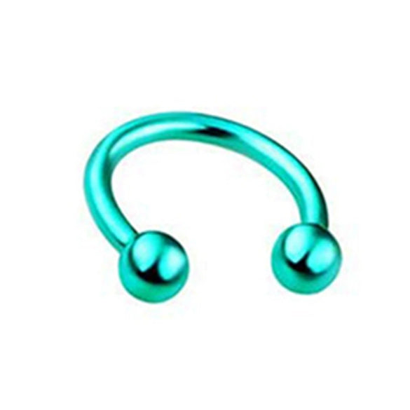Body Piercing Jewelry Stainless Steel Geometric Cshaped Horseshoe Ring Electroplated