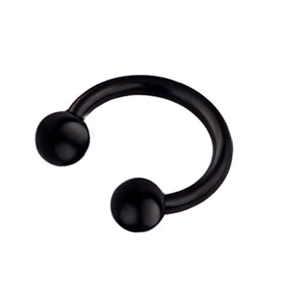 Body Piercing Jewelry Stainless Steel Geometric Cshaped Horseshoe Ring Electroplated