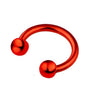 Body Piercing Jewelry Stainless Steel Geometric Cshaped Horseshoe Ring Electroplated