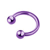 Body Piercing Jewelry Stainless Steel Geometric Cshaped Horseshoe Ring Electroplated