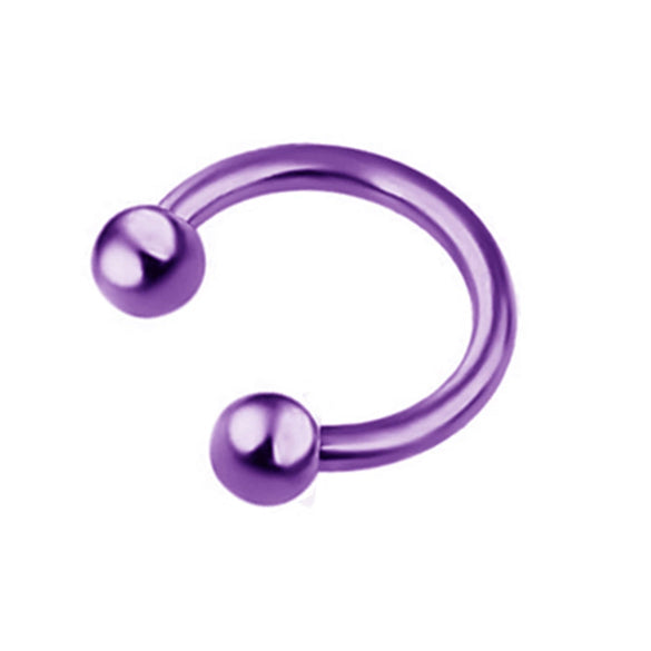 Body Piercing Jewelry Stainless Steel Geometric Cshaped Horseshoe Ring Electroplated