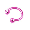 Body Piercing Jewelry Stainless Steel Geometric Cshaped Horseshoe Ring Electroplated