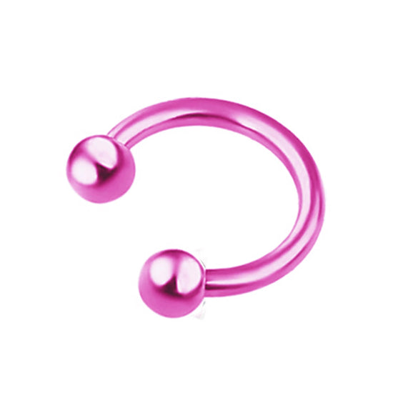 Body Piercing Jewelry Stainless Steel Geometric Cshaped Horseshoe Ring Electroplated