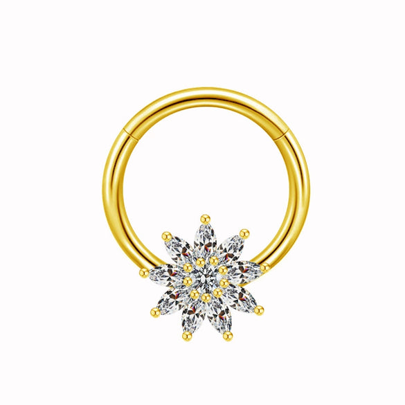 Body Piercing Jewelry Stainless Steel Heart Shape Electroplating Nipple Ring