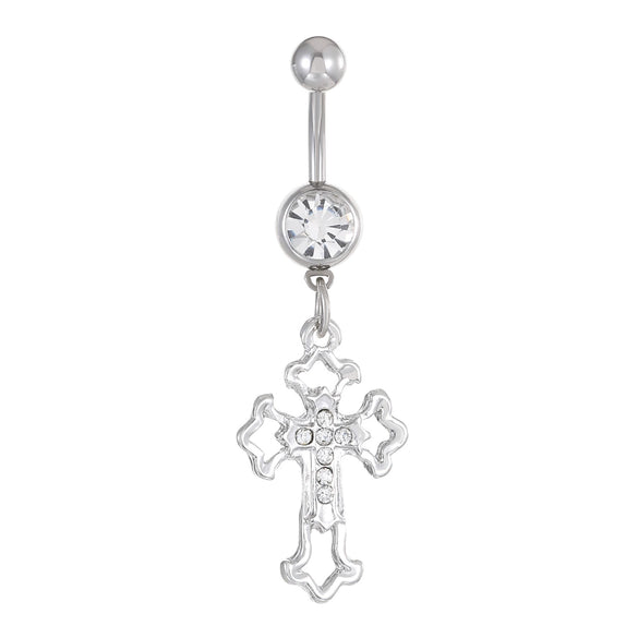 Body Piercing Jewelry Stainless Steel Inlaid Zircon Animals Zodiac Butterfly Spider Navel Ring For Women