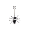Body Piercing Jewelry Stainless Steel Inlaid Zircon Animals Zodiac Butterfly Spider Navel Ring For Women