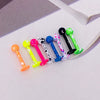 Body Piercing Jewelry Stainless Steel Multicolor Geometric Baked Paint Lip Ornaments
