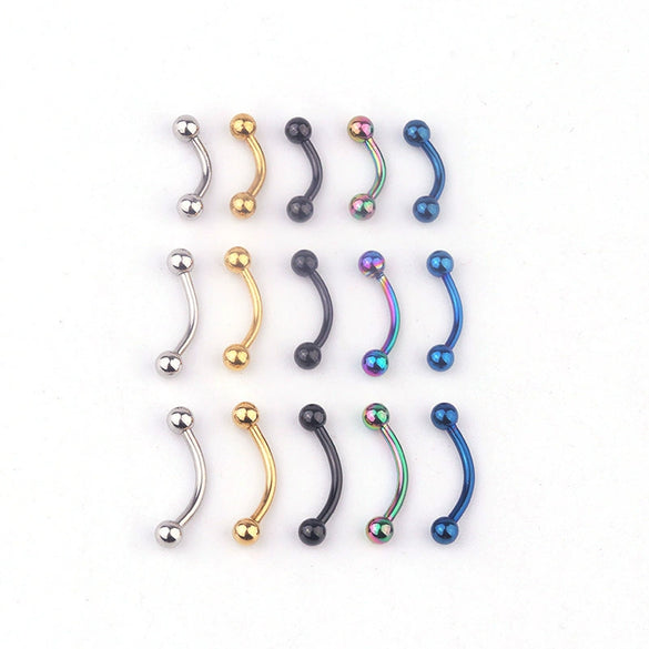 Body Piercing Jewelry Stainless Steel Spherical Geometric Electroplated Unisex