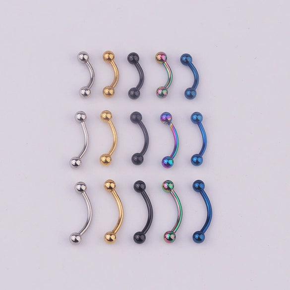 Body Piercing Jewelry Stainless Steel Spherical Geometric Electroplated Unisex