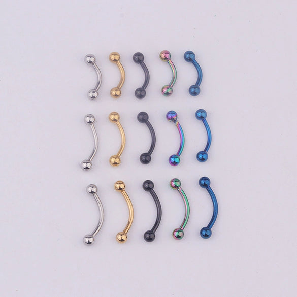 Body Piercing Jewelry Stainless Steel Spherical Geometric Electroplated Unisex