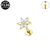 Body Piercing Jewelry Titanium Alloy Copper Stainless Steel Geometric Electroplating Unisex