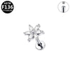 Body Piercing Jewelry Titanium Alloy Copper Stainless Steel Geometric Electroplating Unisex