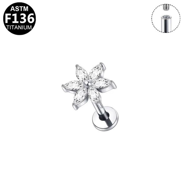 Body Piercing Jewelry Titanium Alloy Copper Stainless Steel Geometric Electroplating Unisex