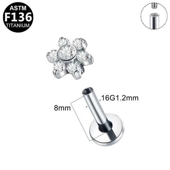 Body Piercing Jewelry Titanium Alloy Copper Stainless Steel Geometric Electroplating Unisex