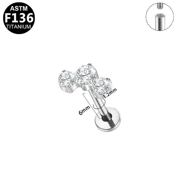 Body Piercing Jewelry Titanium Alloy Copper Stainless Steel Geometric Electroplating Unisex