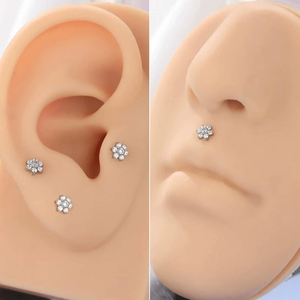 Body Piercing Jewelry Titanium Alloy Copper Stainless Steel Geometric Electroplating Unisex