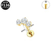 Body Piercing Jewelry Titanium Alloy Copper Stainless Steel Geometric Electroplating Unisex