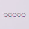 Body Piercing Jewelry Vacuum Plating Stainless Steel Geometric Ring Ear Nail Nose Nail