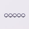 Body Piercing Jewelry Vacuum Plating Stainless Steel Geometric Ring Ear Nail Nose Nail
