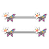 Body Piercing Jewelry Zinc Alloy Geometric Sunflower Breast Ring Electroplated