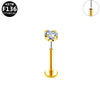 Body Piercing Lip Nail Ear Nail Pin Copper Stainless Steel Geometric Electroplating Unisex