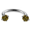 Body Puncture Jewelry Stainless Steel Ushaped Electroplated Ring And Nail