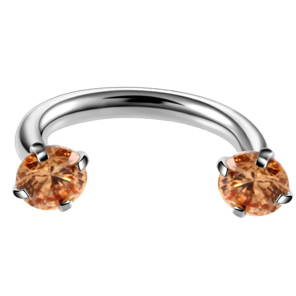 Body Puncture Jewelry Stainless Steel Ushaped Electroplated Ring And Nail