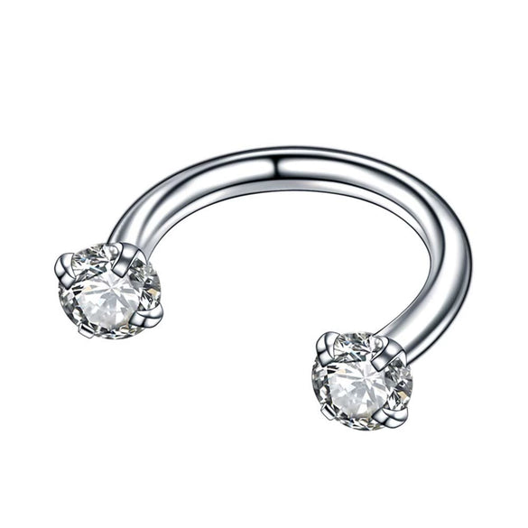 Body Puncture Jewelry Stainless Steel Ushaped Electroplated Ring And Nail