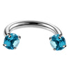 Body Puncture Jewelry Stainless Steel Ushaped Electroplated Ring And Nail