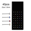 Body Puncture Stainless Steel Nose Nail Geometric Pattern Diamond Style Unisex
