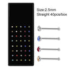 Body Puncture Stainless Steel Nose Nail Geometric Pattern Diamond Style Unisex