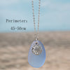 Bohemian Beach Tortoise Starfish Glass Glass Cable Chain Pendant Necklaces Wholesale
