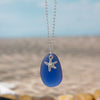 Bohemian Beach Tortoise Starfish Glass Glass Cable Chain Pendant Necklaces Wholesale