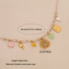 Bohemian Braided Handmade Stainless Steel Beach Jewelry With Starfish Conch Animal Zodiac Shapes Women's Necklace