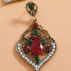 Bohemian Exotic Drop Shape Alloy Earrings With Crystal Detail For Women Wholesale Fashion Jewelry