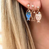 Bohemian Fashion Hollow Small Fish Marine Element Earrings 3 Piece Set Alloy Electroplating