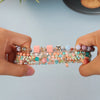 Bohemian Geometric Color Block Glass Beaded Stoving Varnish Women'S Bracelets