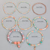Bohemian Geometric Color Block Glass Beaded Stoving Varnish Women'S Bracelets