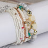 Bohemian Geometric Color Block Glass Beaded Stoving Varnish Women'S Bracelets