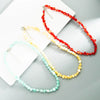Bohemian Irregular Shell Necklace Vintage Simple Handmade Beaded Ball Chain Jewelry