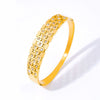 Bohemian Square Diamond Set Simple Light Luxury Niche Titanium Steel 18K Gold Plated Bracelet