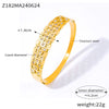 Bohemian Square Diamond Set Simple Light Luxury Niche Titanium Steel 18K Gold Plated Bracelet