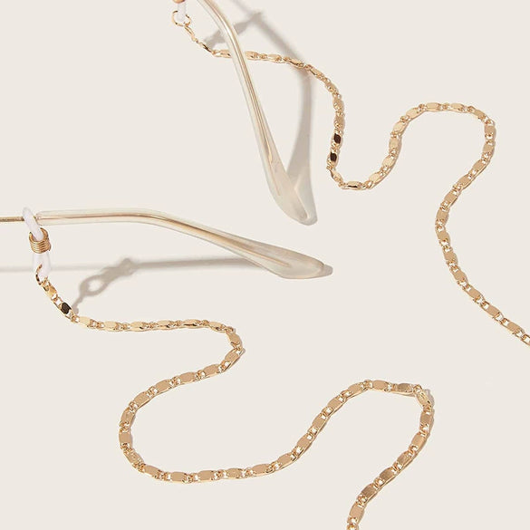 Bohemian Style Alloy Glasses Chain Fashion Eyewear Accessory With Simple Minimalist Link Chain Design